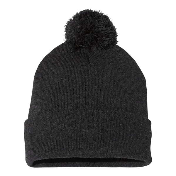 Sportsman 12" Pom-Pom Cuffed Beanie - Sportsman 12" Pom-Pom Cuffed Beanie - Image 20 of 52