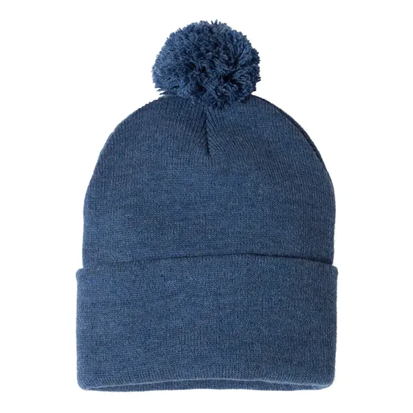 Sportsman 12" Pom-Pom Cuffed Beanie - Sportsman 12" Pom-Pom Cuffed Beanie - Image 22 of 52