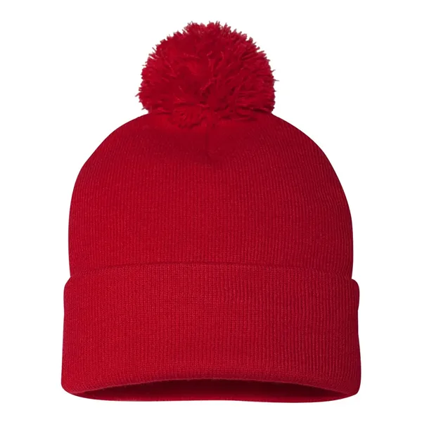 Sportsman 12" Pom-Pom Cuffed Beanie - Sportsman 12" Pom-Pom Cuffed Beanie - Image 43 of 52