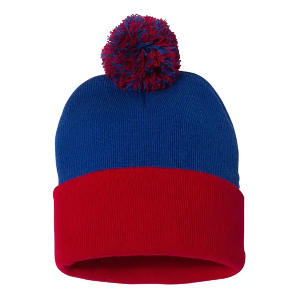 Sportsman 12" Pom-Pom Cuffed Beanie - Sportsman 12" Pom-Pom Cuffed Beanie - Image 52 of 52