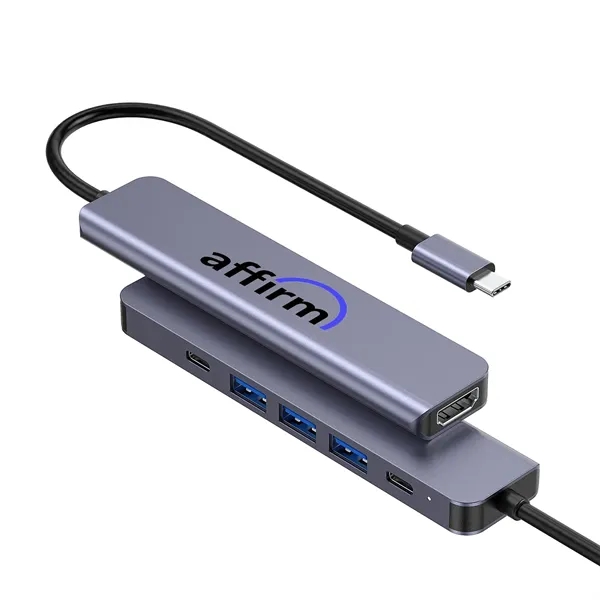 USB-C 6-in-1 Multiport Hub - USB-C 6-in-1 Multiport Hub - Image 0 of 6