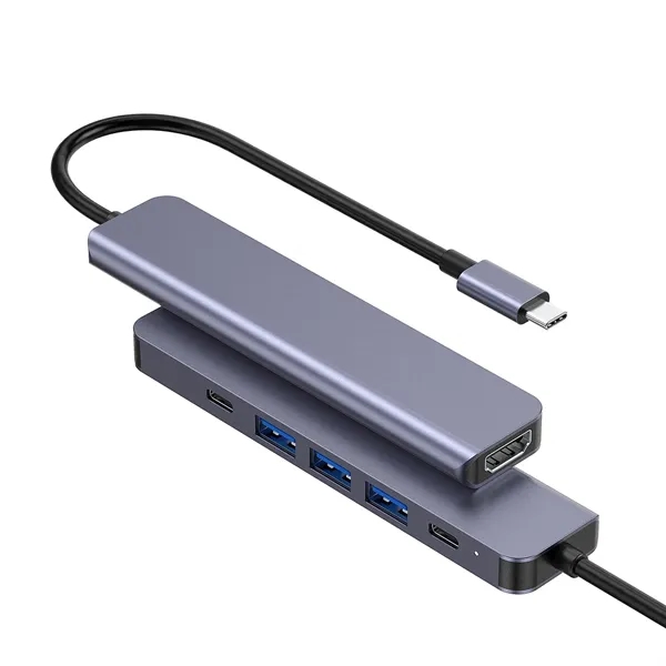 USB-C 6-in-1 Multiport Hub - USB-C 6-in-1 Multiport Hub - Image 2 of 6