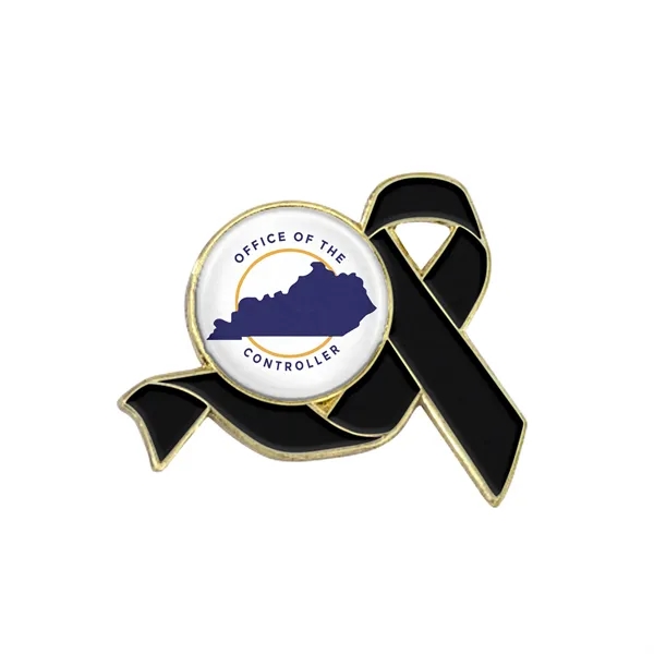 Awareness Ribbon Lapel Pins w/ Custom Logo - Awareness Ribbon Lapel Pins w/ Custom Logo - Image 8 of 16