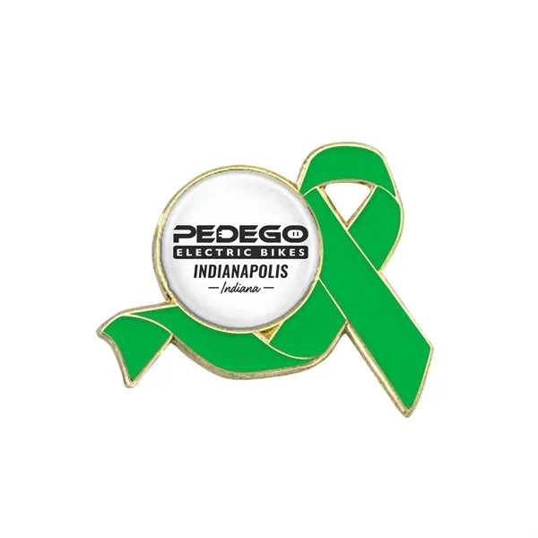 Awareness Ribbon Lapel Pins w/ Custom Logo - Awareness Ribbon Lapel Pins w/ Custom Logo - Image 10 of 16
