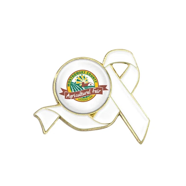 Awareness Ribbon Lapel Pins w/ Custom Logo - Awareness Ribbon Lapel Pins w/ Custom Logo - Image 15 of 16