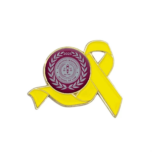 Awareness Ribbon Lapel Pins w/ Custom Logo - Awareness Ribbon Lapel Pins w/ Custom Logo - Image 16 of 16