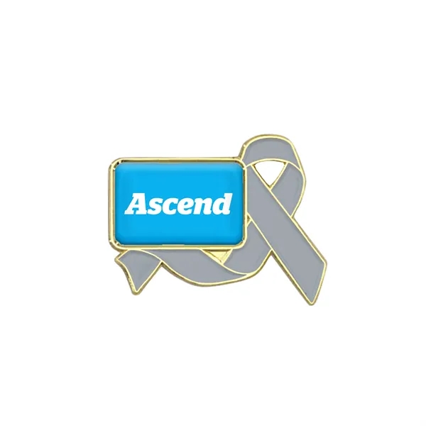 Awareness Ribbon Lapel Pins w/ Custom Logo - Awareness Ribbon Lapel Pins w/ Custom Logo - Image 9 of 16