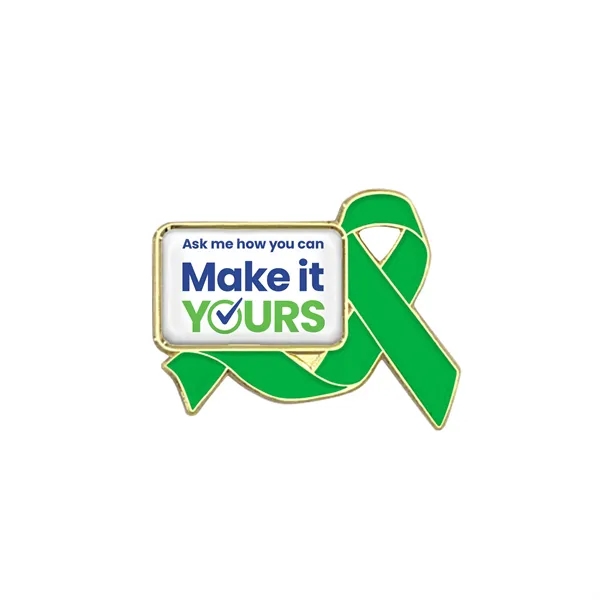 Awareness Ribbon Lapel Pins w/ Custom Logo - Awareness Ribbon Lapel Pins w/ Custom Logo - Image 10 of 16