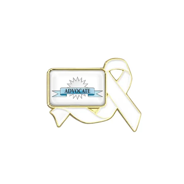 Awareness Ribbon Lapel Pins w/ Custom Logo - Awareness Ribbon Lapel Pins w/ Custom Logo - Image 15 of 16