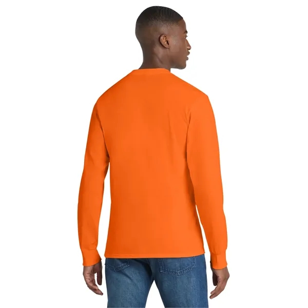 Port & Co Long Sleeve Essential Pocket Tee. - Port & Co Long Sleeve Essential Pocket Tee. - Image 53 of 59