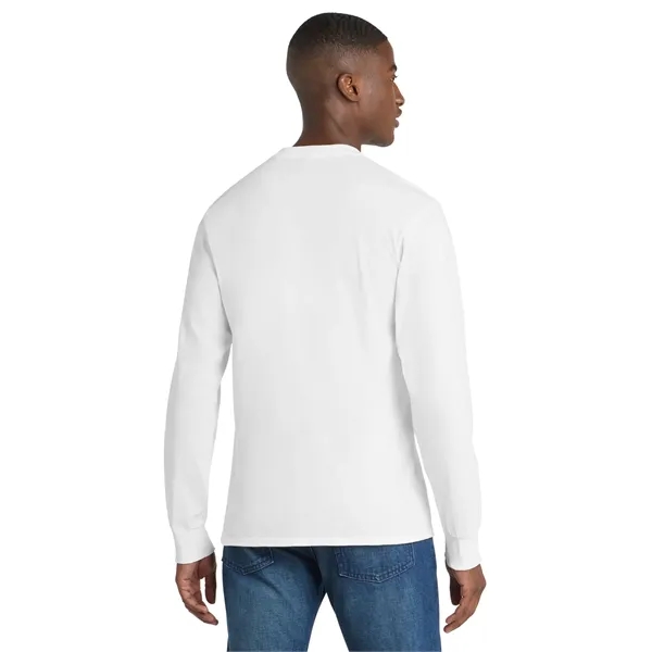 Port & Co Tall Long Sleeve Essential Pocket Tee. - Port & Co Tall Long Sleeve Essential Pocket Tee. - Image 2 of 49