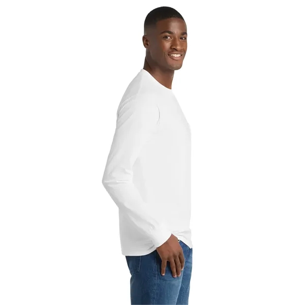 Port & Co Tall Long Sleeve Essential Pocket Tee. - Port & Co Tall Long Sleeve Essential Pocket Tee. - Image 3 of 49
