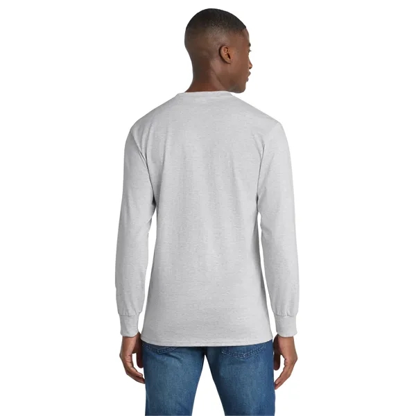 Port & Co Tall Long Sleeve Essential Pocket Tee. - Port & Co Tall Long Sleeve Essential Pocket Tee. - Image 7 of 49