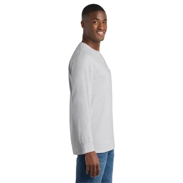 Port & Co Tall Long Sleeve Essential Pocket Tee. - Port & Co Tall Long Sleeve Essential Pocket Tee. - Image 8 of 49