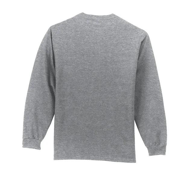 Port & Co Tall Long Sleeve Essential Pocket Tee. - Port & Co Tall Long Sleeve Essential Pocket Tee. - Image 15 of 49