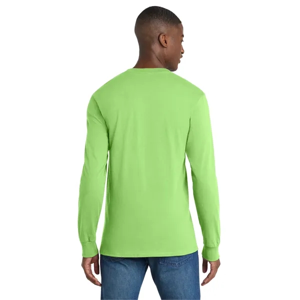 Port & Co Tall Long Sleeve Essential Pocket Tee. - Port & Co Tall Long Sleeve Essential Pocket Tee. - Image 19 of 49