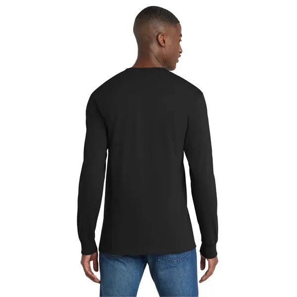 Port & Co Tall Long Sleeve Essential Pocket Tee. - Port & Co Tall Long Sleeve Essential Pocket Tee. - Image 29 of 49