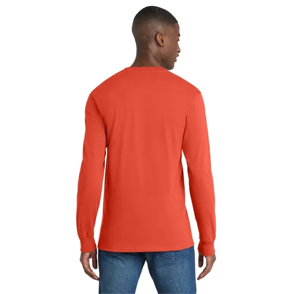Port & Co Tall Long Sleeve Essential Pocket Tee. - Port & Co Tall Long Sleeve Essential Pocket Tee. - Image 41 of 49