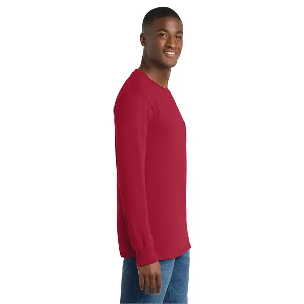 Port & Co Tall Long Sleeve Essential Pocket Tee. - Port & Co Tall Long Sleeve Essential Pocket Tee. - Image 46 of 49