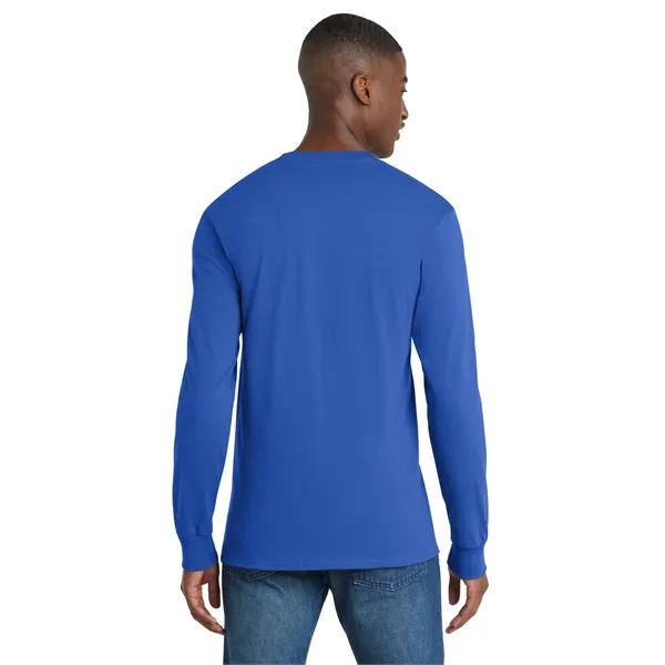 Port & Co Tall Long Sleeve Essential Pocket Tee. - Port & Co Tall Long Sleeve Essential Pocket Tee. - Image 48 of 49