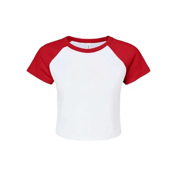 BELLA + CANVAS Women's Micro Rib Raglan Baby Tee - BELLA + CANVAS Women's Micro Rib Raglan Baby Tee - Image 13 of 16