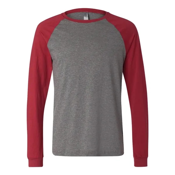 BELLA + CANVAS Men's Long Sleeve Jersey Baseball Tee - BELLA + CANVAS Men's Long Sleeve Jersey Baseball Tee - Image 7 of 24