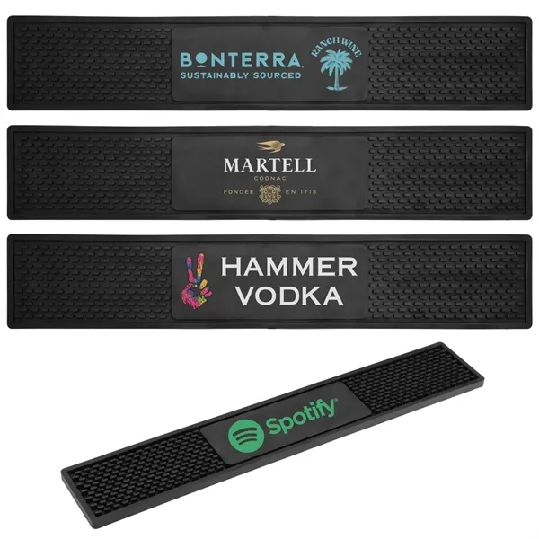 Heavy Duty Vinyl Bar Counter Rail Mat - 3 1/2" x 20" - Heavy Duty Vinyl Bar Counter Rail Mat - 3 1/2" x 20" - Image 0 of 2