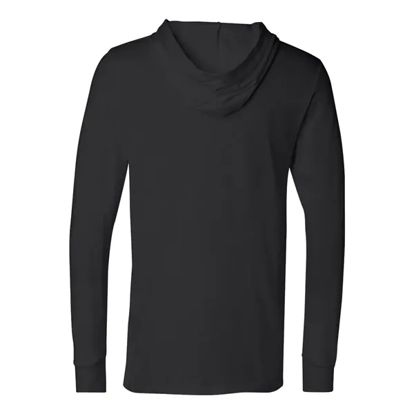 BELLA + CANVAS Unisex Jersey Hooded Long Sleeve Tee - BELLA + CANVAS Unisex Jersey Hooded Long Sleeve Tee - Image 6 of 30