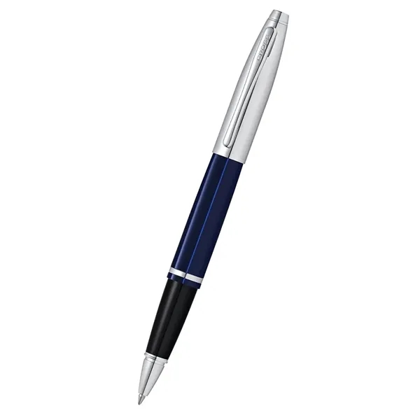 Cross Calais Rollerball Pen - Chrome and Blue Lacquer