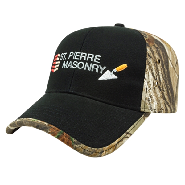 Solid Front Camo Back Cap