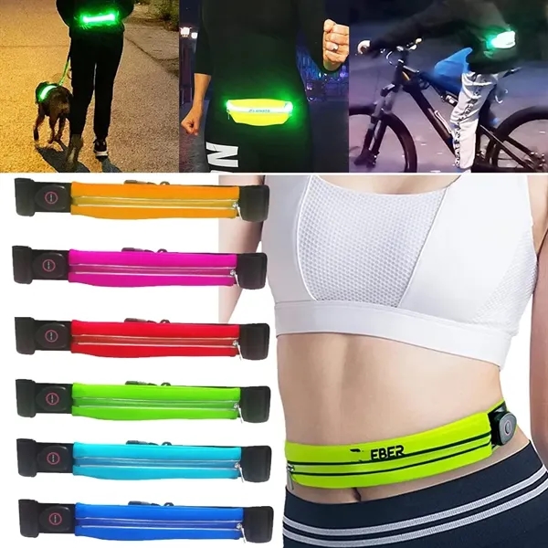 LED Reflective Running Belt Pouch - LED Reflective Running Belt Pouch - Image 0 of 9