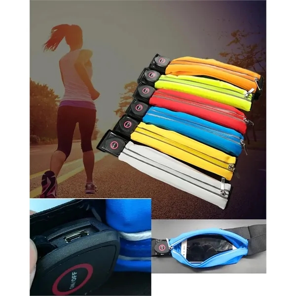 LED Reflective Running Belt Pouch - LED Reflective Running Belt Pouch - Image 1 of 9