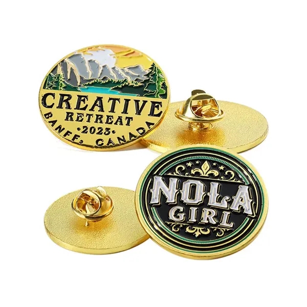 Custom Logo Business Gift  Lapel Pins - Custom Logo Business Gift  Lapel Pins - Image 2 of 3