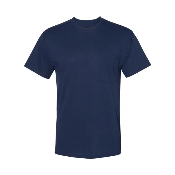 Hanes Unisex Workwear Pocket T-Shirt - Hanes Unisex Workwear Pocket T-Shirt - Image 5 of 10