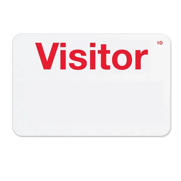Adhesive Expiring Visitor Badges, Hand-Writable, with Title - Adhesive Expiring Visitor Badges, Hand-Writable, with Title - Image 2 of 6