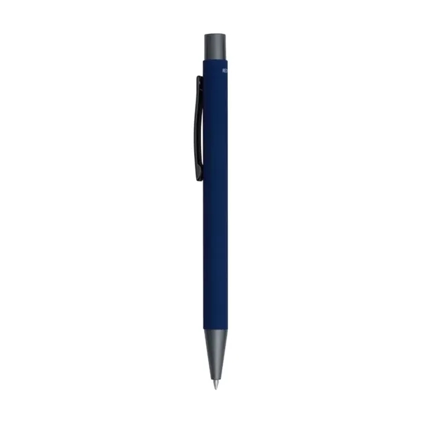 Classic Satin Soft Touch Gel Click Recycled Aluminum Pen - Classic Satin Soft Touch Gel Click Recycled Aluminum Pen - Image 5 of 6