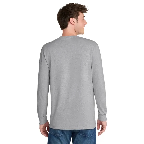 Port & Co Tall Long Sleeve Core Blend Tee. - Port & Co Tall Long Sleeve Core Blend Tee. - Image 6 of 57