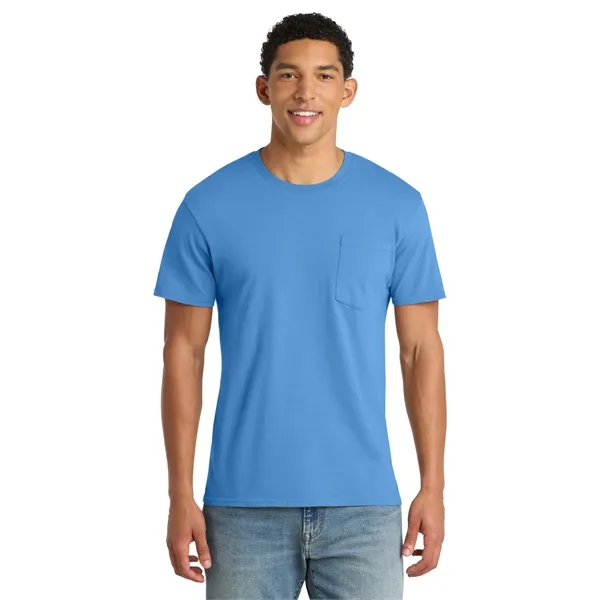 Port & Co Beach Wash Garment-Dyed Pocket Tee. - Port & Co Beach Wash Garment-Dyed Pocket Tee. - Image 0 of 24