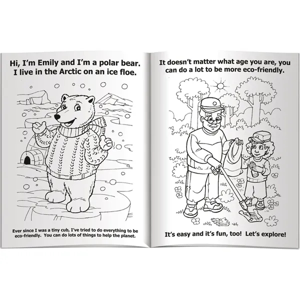 Coloring Book - Eco-Friendly Polar Bear - Coloring Book - Eco-Friendly Polar Bear - Image 3 of 3