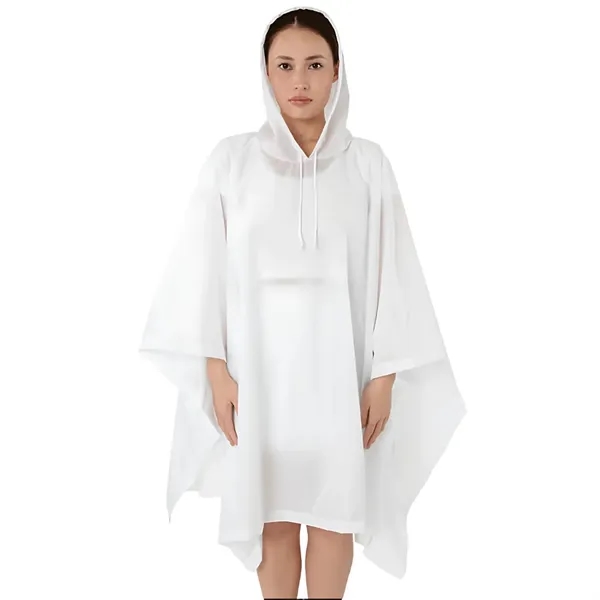 Hooded Nylon Rain Poncho - Hooded Nylon Rain Poncho - Image 1 of 1