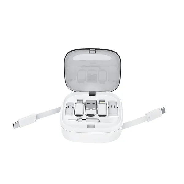 6 in 1 Multi Charging Cable Kit Portable Travel Organizer - 6 in 1 Multi Charging Cable Kit Portable Travel Organizer - Image 2 of 2