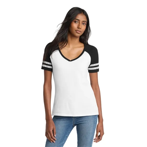 District Women's Game V-Neck Tee. - District Women's Game V-Neck Tee. - Image 19 of 29