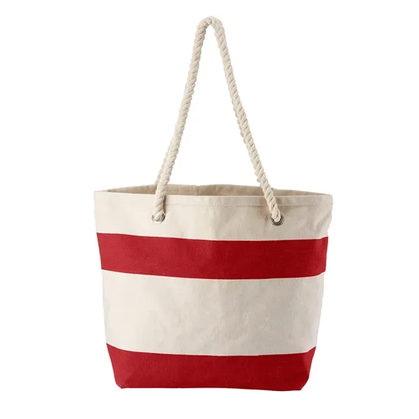 Cotton Resort Tote Bag with Rope Handle - Cotton Resort Tote Bag with Rope Handle - Image 5 of 5