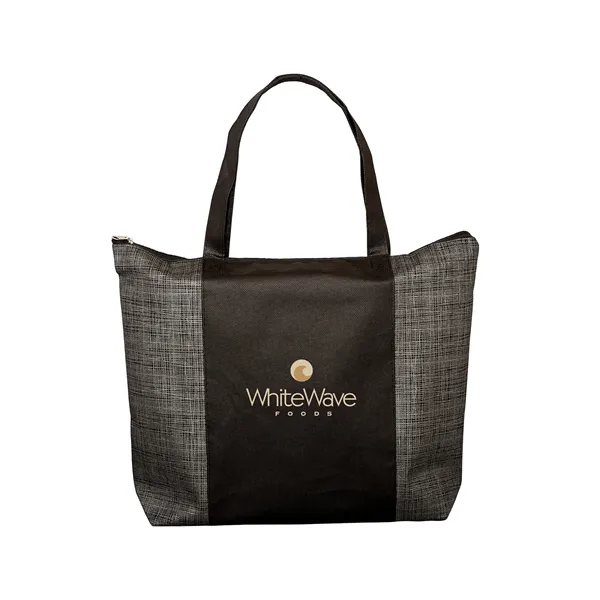 Tonal Non-Woven Zipper Trade Show Tote Bag - Tonal Non-Woven Zipper Trade Show Tote Bag - Image 0 of 3