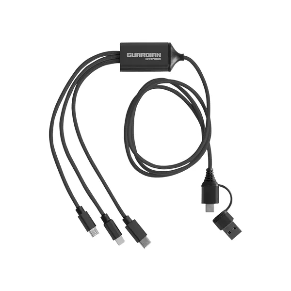 3-in-1 Charging Cable with Dual Input - 3-in-1 Charging Cable with Dual Input - Image 2 of 7