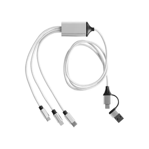 3-in-1 Charging Cable with Dual Input - 3-in-1 Charging Cable with Dual Input - Image 6 of 7