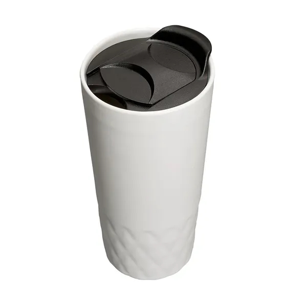 14 oz Double Wall Ceramic Textured Tumbler - 14 oz Double Wall Ceramic Textured Tumbler - Image 4 of 5