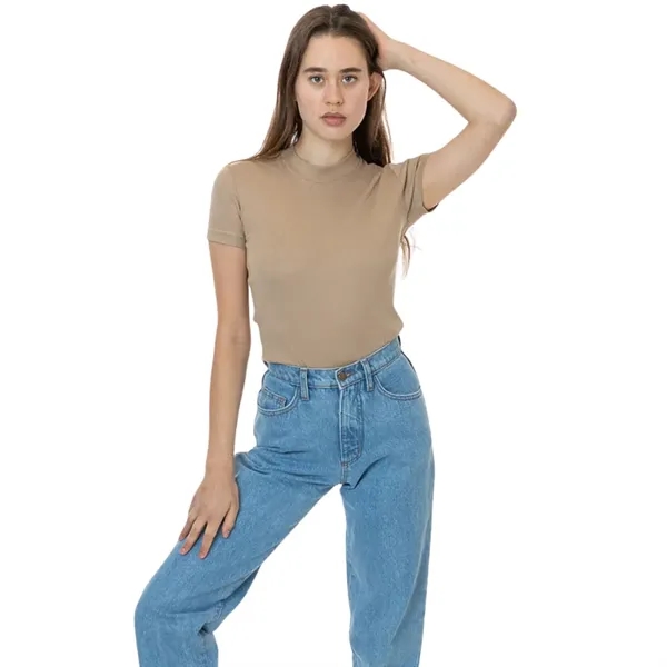 Baby Rib Mockneck Tee - Baby Rib Mockneck Tee - Image 3 of 4