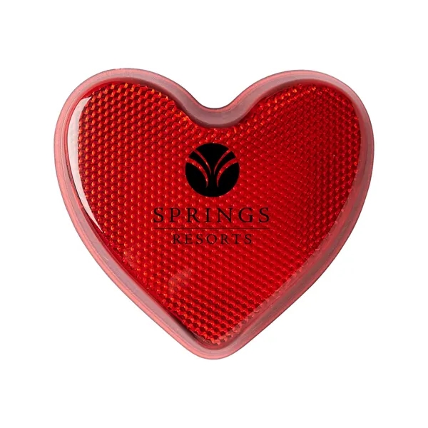 Heart Flashing Clip On Safety Button - Heart Flashing Clip On Safety Button - Image 0 of 3