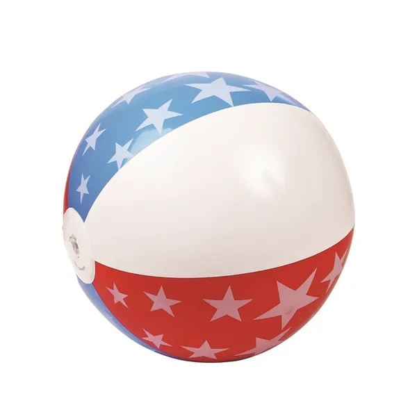 16" Patriotic Inflatable Beach Ball - 16" Patriotic Inflatable Beach Ball - Image 1 of 1
